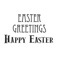 WOODWARE CLEAR STAMPS EASTER GREETINGS - JWS024