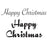 WOODWARE CLEAR STAMPS HAPPY CHRISTMAS - JWS025