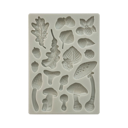 STAMPERIA SILICONE MOLD A5 -  WOODLAND MUSHROOMS
