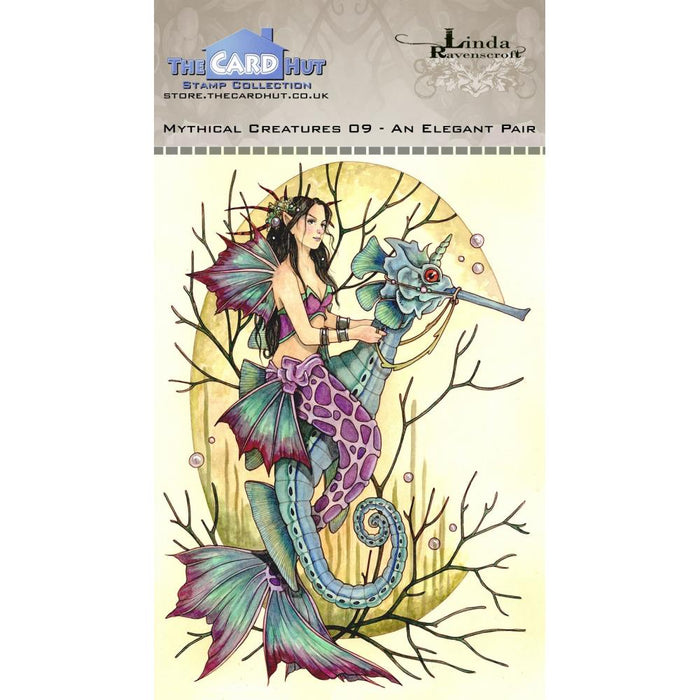 THE CARD HUT STAMP MYTHICAL CREATURES 09 AN ELEGANT PAIR - LCMC009