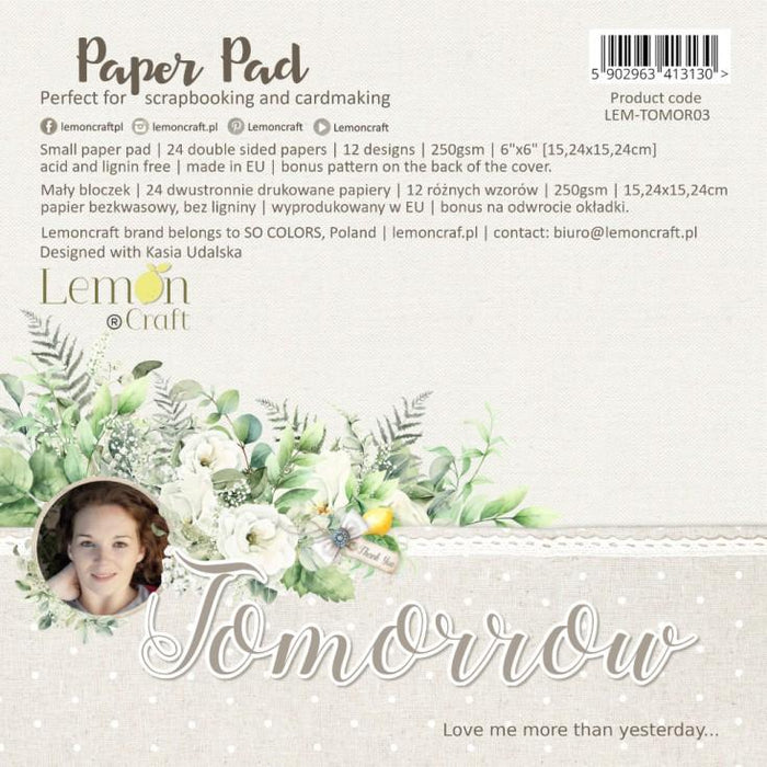 LEMON CRAFT 6 X 6 PAPER PAD TOMORROW - LEMTOMOR03