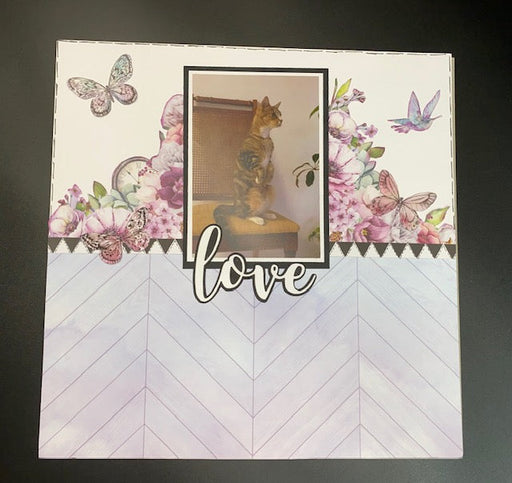 LYN'S SCRAPBOOKING KITS LOVE & SMILE DOUBLE PAGE