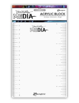 DINA WAKLEY MEDIA STAMPING BLOCK 5 X 7 INCH - MDA69188