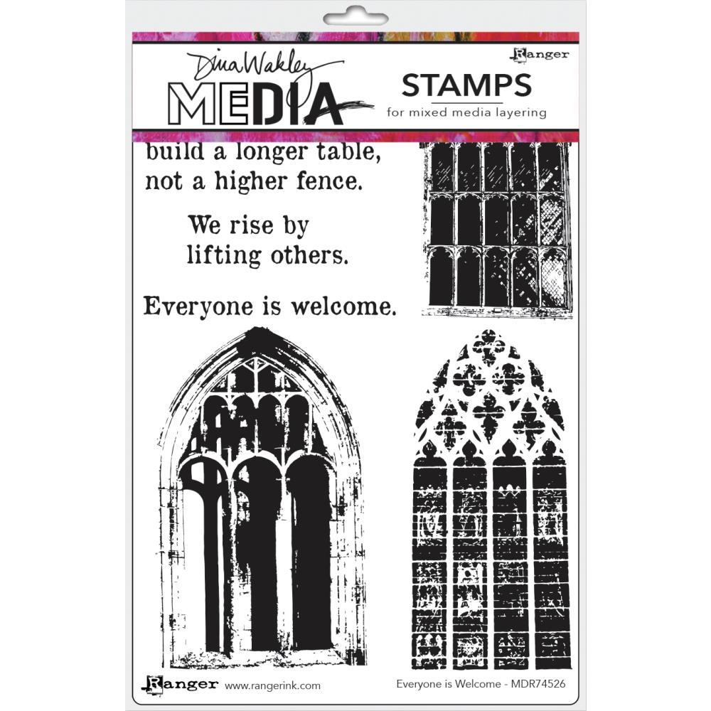 DINA WAKLEY CLING STAMP EVERYONE IS WELCOME - MDR74526