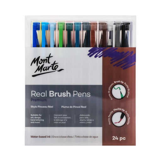 Mont Marte Real Brush Pens 36pc