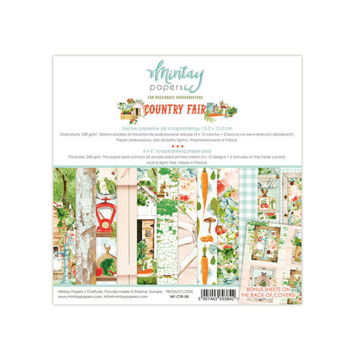 MINTAY BY KAROLA  6 X 6   PAPER PACK COUNTRY FAIR