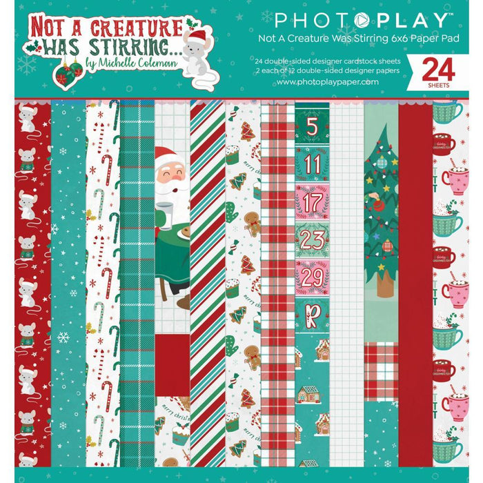 PHOTO PLAY 6 X 6 PAPER PAD NOT A CREATURE WAS STIRRING - NCS2331
