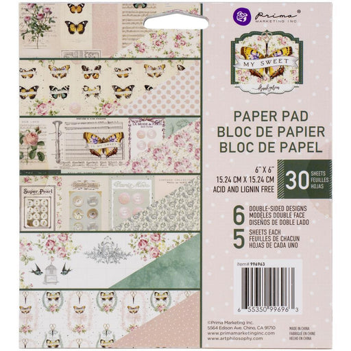 PRIMA MY SWEET COLLECTION 6 X 6 PAPER PAD - P996963