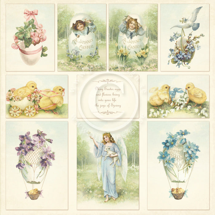 PION 12X12  EASTER GREETINGS IMAGES FROM PAST
