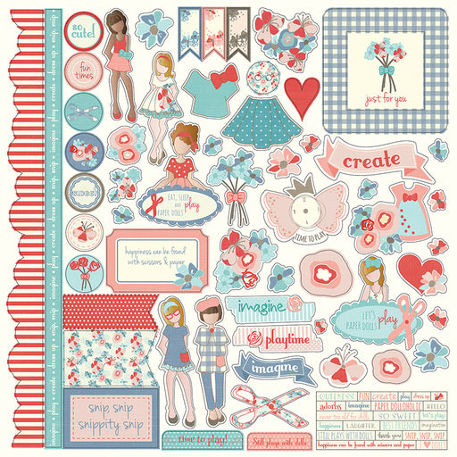 PHOTO PLAY 12X12 PAPER DOLLS ELEMENTS STICKER