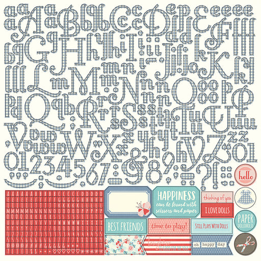 PHOTO PLAY 12X12 PAPER DOLLS ALPHA STICKER