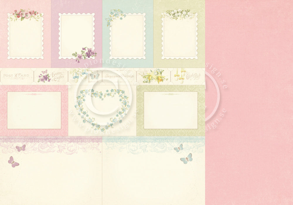 PION 12X12  EASTER GREETINGS MEMORY NOTES