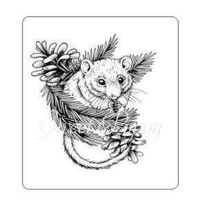 SWEET POPPY STAMP A7 CHRISTMOUSE