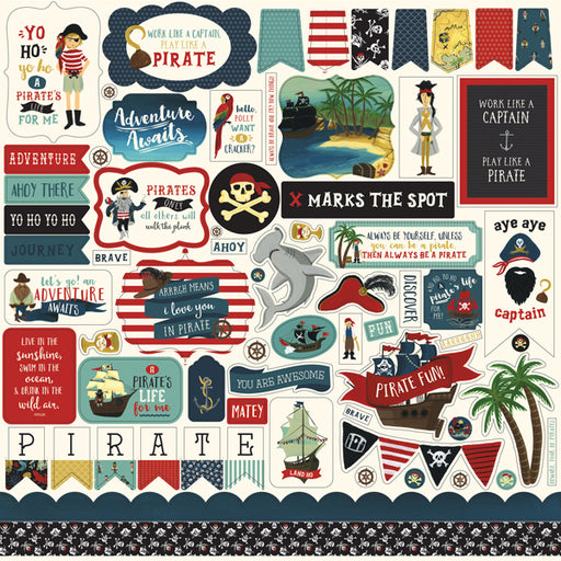 ECHO PARK PIRATE TALES 12 X 12 STICKERS
