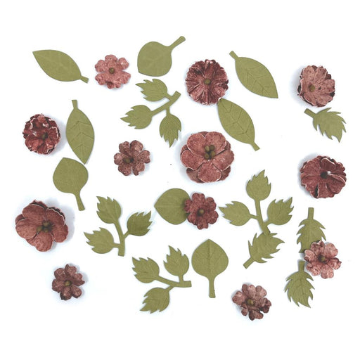 49 MARKET FLOWERS RUSTIC BLOOMS CRANBERRY - RB-34932