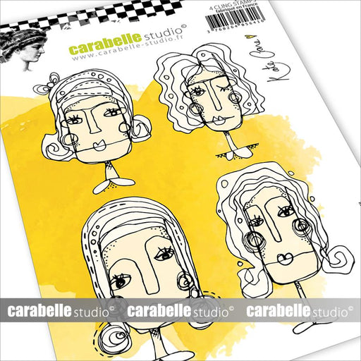 CARABELLE STUDIO TAMPONS ART STAMP A6 FACE IT - SA60484