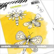 CARABELLE STUDIO TAMPONS ART STAMP A6 : FANTASY BUGS BY KATE - SA60523