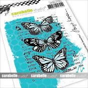 CARABELLE STUDIO TAMPONS ART STAMP A7 : MIXED MEDIA BUTTERRF - SA70172