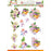 JEANINE ART 3D PUSH OUT EXOTIC FLOWERS PURPLE - SB10572