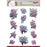 AMY DESIGN GRACEFUL FLOWERS 3D PUSH OUT PURPLE FLOERS - SB10623