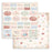 STAMPERIA 12X12 PAPER DOUBLE FACE-CREATE HAPPINESS LABELS - SBB930