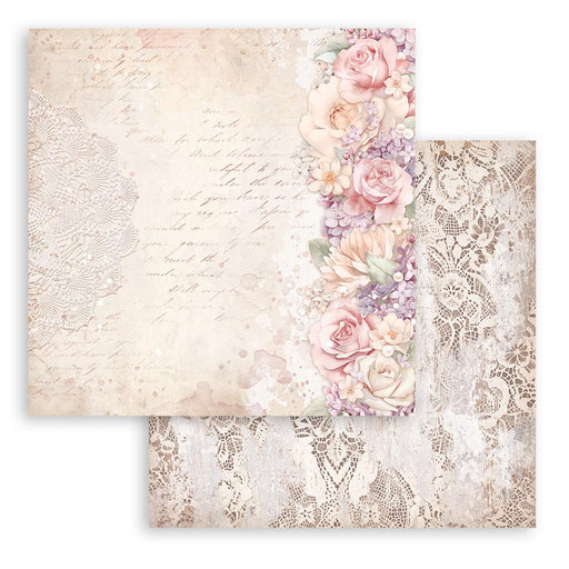 STAMPERIA 12X12 PAPER DOUBLE FACE - ROMANCE FOREVER BORDERS - SBB972