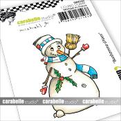 CARABELLE STUDIO TAMPONS ART STAMP MINI : BONHOMME DHIVER BY - SMI0335