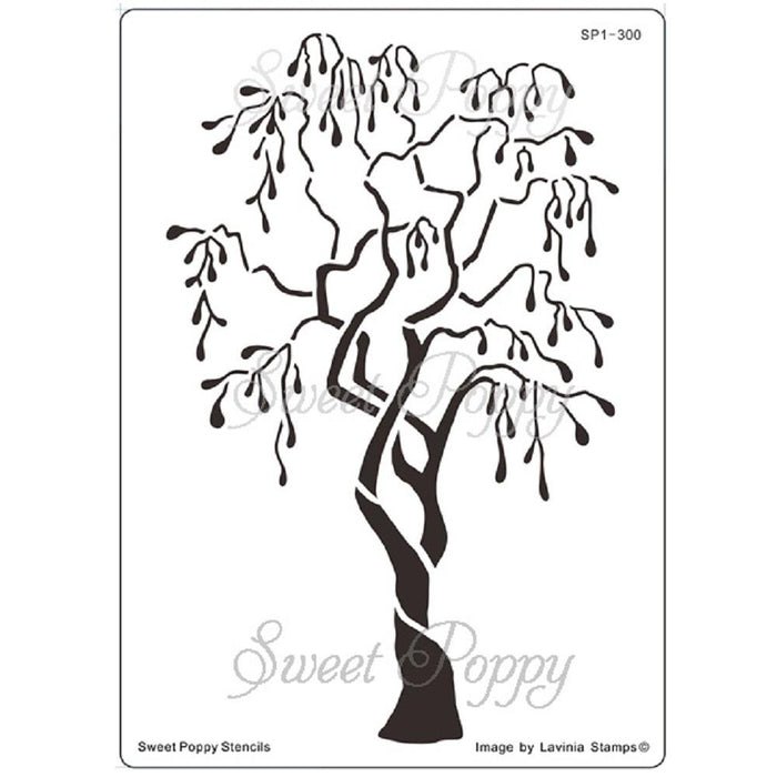 SWEET POPPY STENCIL TREES OF FAITH - SP1-300