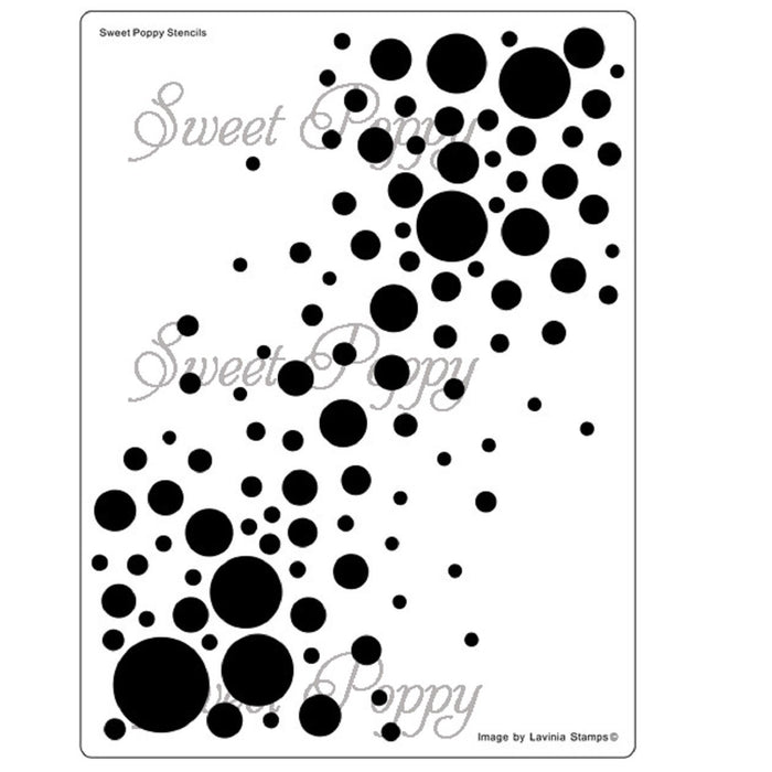 SWEET POPPY STENCIL CIRCLE TEXTURE BACKPLATE - SP6-102