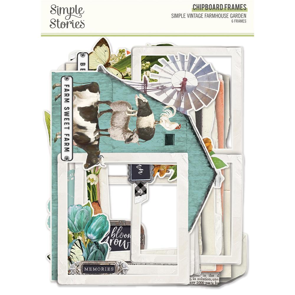 SIMPLE STORIES VINTAGE FARMHOUSE CHIPBOARD FRAMES - SS15024