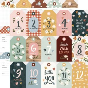 SIMPLE STORIES BOHO BABY 12 X 12 PAPER TAGS - SS17509