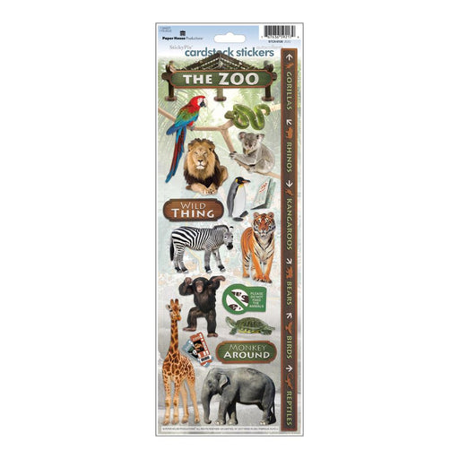 PAPER HOUSE CARDSTOCK STICKER ZOO - STCX0126