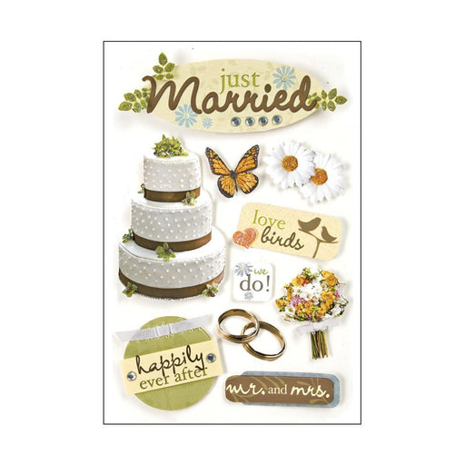 PAPER HOUSE 3D STICKER JUST MARRIED