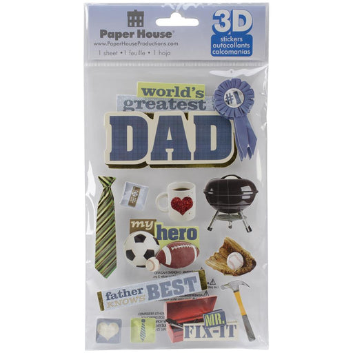 PAPER HOUSE 3D STICKER DAD - STDM0193