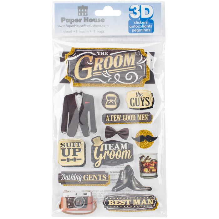 PAPER HOUSE 3D STICKERS GROOM - STDM0283