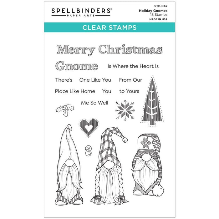 SPELLBINMDERS CLEAR STAMP HOLIDAY GNOME - STP-047