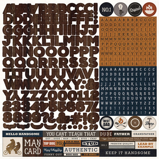 PHOTO PLAY 12X12 THIS GUY ALPHA STICKER