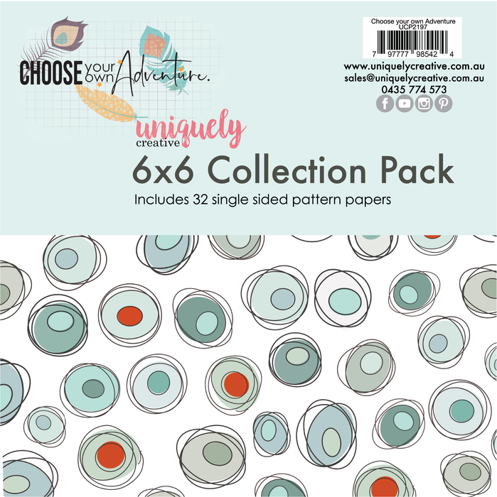UNIQUELY CREATIVE 6 X 6 COLLECTION PACK CHOOSE YOUR ADVENTUE