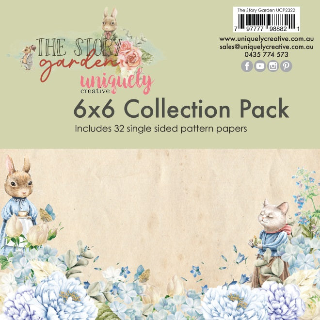 UNIQUELY CREATIVE 6X6 THE STORY GARDEN PAPER PAD - UCP2322