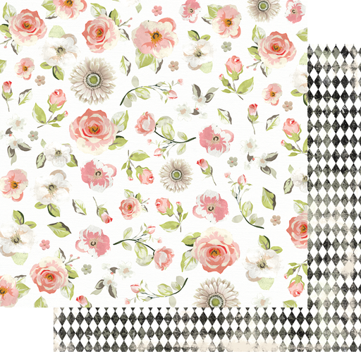 UNIQUELY CREATIVE 12 X 12 PAPER FULL BLOOM BLOOMING - UCP2347