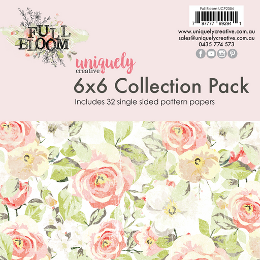 UNIQUELY CREATIVE 6 X 6 PAPER FULL BLOOM COLLECTION PACK - UCP2354