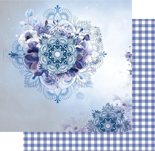UNIQUELY CREATIVE 12 X 12 PAPER MOODY BLUES BLUEBELL - UCP2376
