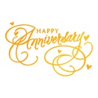 ULTIMATE CRAFTS HOTFOIL STAMP  DIE HAPPY ANNIVERSARY