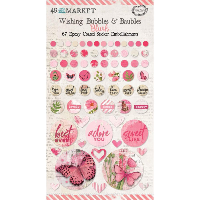 49 AND MARKET WISHING BUBBLE AND BAUBLES BLUSH - VAC33416