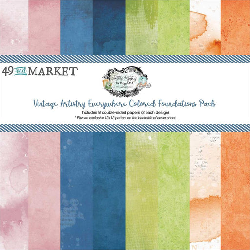 49 AND MARKET VINTAGE ARTISTRY EVERYWHERE 12 X 12 FOUND PACK - VAE-40612