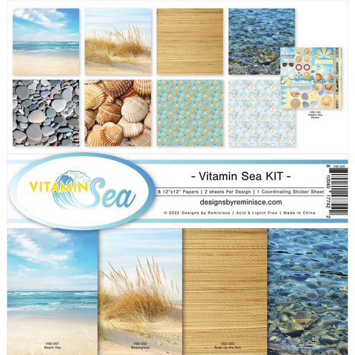 REMINISCE 12X12 PAPER PACK VITAMIN SEA KIT - VSE-200