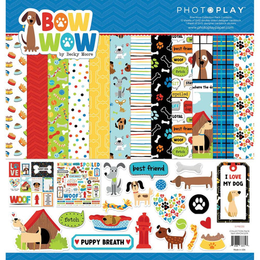 PHOTO PLAY 12X12 PAPER PACK BOW WOW - WOW3374