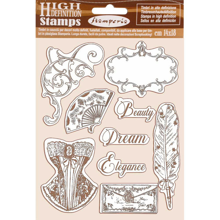 STAMPERIA RUBBER STAMP 14CM X 18CM PRINCESS - WTKCC186