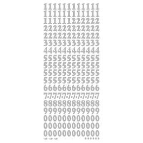 STICKER NUMBERS SILVER - XL020P-02