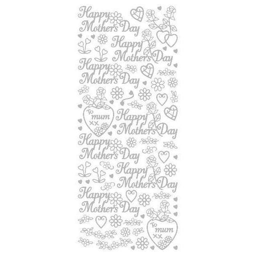 STICKER HAPPY MOTHERS DAY SILVER - XL465P-02